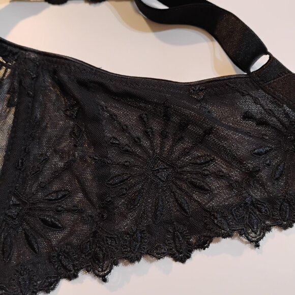 NWOT Chantelle Bra, 36 F, 36 DDD, Black - Picture 4 of 8